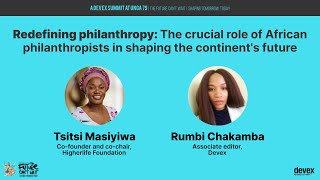 DevexUNGA79 Day 2 4  Redefining philanthropy The crucial role of African philanthropists [upl. by Amada301]