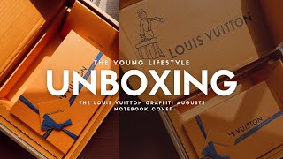 UNBOXING GRAFFITI AUGUSTE NOTEBOOK COVER  LOUIS VUITTON [upl. by Richard]