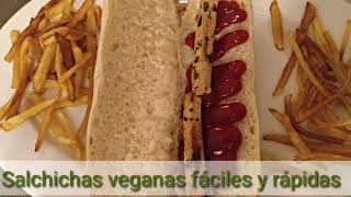 Las salchichas veganas más fáciles y rápidas [upl. by Laemaj]