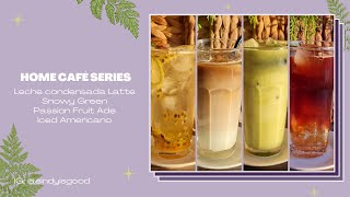 Home Café Series 1 4 Recetas estilo cafetería coreana ☕️ Bebidas Aesthetic para disfrutar en casa 💕 [upl. by Manas975]