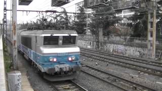 BB 7411 FretBB 67523 SNCF7 trains TER7 trains TGV à Lyon le 301114 [upl. by Norford]