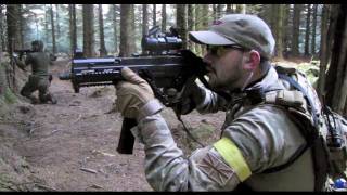 Airsoft War UMP M14 M1A1 POW Scotland HD [upl. by Ottilie644]