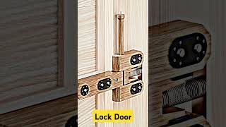 Lock Door viralvideo woodworking doorlock wood slidingdoor automaticdoor tools [upl. by Clardy]