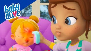 🎬Baby Alive Official 🌈👶🏽 Baby Lulu Catches a Cold 🍼✨Kids Videos and Baby Cartoons 💕 [upl. by Aihsakal499]