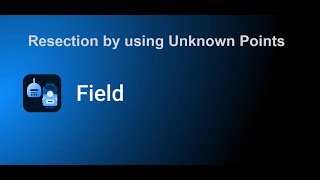 Topcon Field V9 – Resection using Unknown Points [upl. by Brindell]