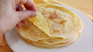 CREPES FRANCES PARA RECETAS DULCES O SALADAS [upl. by Nauqas]