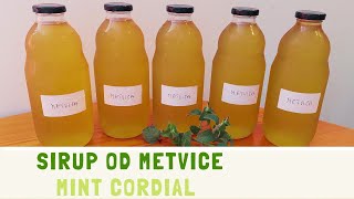 Sirup od metvice mente  korak po korak  Mint cordial  step by step [upl. by Enyledam592]