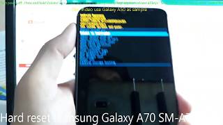 Hard reset Samsung Galaxy A70 SMA705MN [upl. by Elokyn]