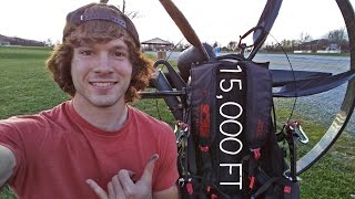 Flying To 15000 Feet On My Paramotor  Paravlog 12 [upl. by Housum]