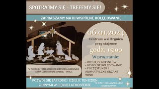 Koncert kolęd przy szopce w centrum Brynicy  1500 sobota 6 stycznia 2024 r Święto Trzech Króli [upl. by Enilekaj]