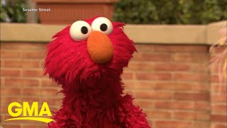 Elmo’s feud with a pet rock goes viral l GMA [upl. by Judi]