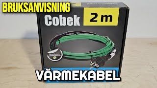 VÄRMEKABEL BRUKSANVISNING [upl. by Sinegold]