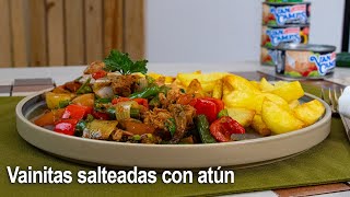 ¿Cómo preparar Vainitas salteadas con atún [upl. by Hurd]