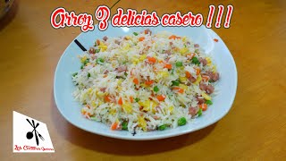 🍚 Arroz TRES DELICIAS estilo restaurante chino 🍚 [upl. by Ruon545]