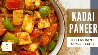 kadai paneer recipe  restaurant style kadai paneer  kadhai paneer butter masala [upl. by Mikael566]