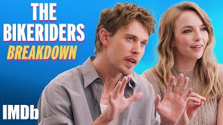 AUSTIN BUTLER amp JODIE COMER on THE BIKERIDERS  Brawls Tattoos and Accents  IMDb [upl. by Kenelm53]