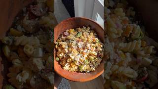 Fall Pasta Salad 🍁 cooking food foodshorts shorts [upl. by Younglove]