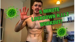 5 minute lockdown HIIT workout [upl. by Lrat]