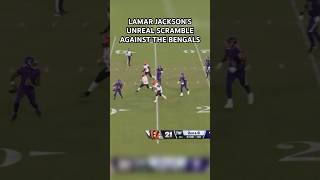 LAMAR JACKSON’S UNREAL SCRAMBLE AGAINST THE BENGALS [upl. by Eylatan]