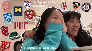 college decision reactions 2023  harvard  mit acceptance    ivys mit t20s safeties ✨ [upl. by Anwadal324]