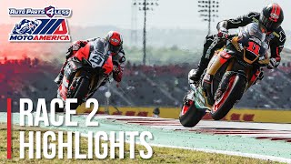 MotoAmerica Medallia Superbike Race 2 Highlights at COTA 2022 [upl. by Yerfoeg189]