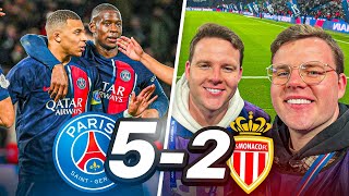 CEST INCROYABLE  😍 PSG 52 AS Monaco en bord de PELOUSE au PARC Des Princes [upl. by Ettenil]