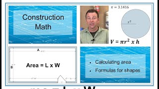 Construction Math  Calculating Area in construction  Applied Math  Trades Training Video [upl. by Kcirdot]