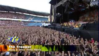 Iron Maiden  The Trooper Live At Ullevi Sweden [upl. by Nerra]