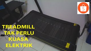 Beli Treadmill Tak Perlu Elektrik shopee [upl. by Atiuqat]