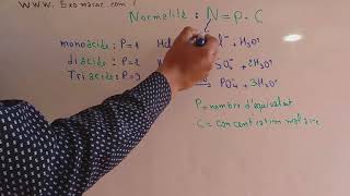 chimie  partie 3  Calculer une normalitéconcentration massique et molaire [upl. by Assille]