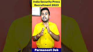 ISP Nashik recruitment 2023  Indian security press nashik recruitment 2023  ISP SPMCIL Vacancy [upl. by Sarnoff885]