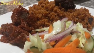 HOW TO PREPARE THE PERFECT BEEF JOLLOF RICE RECIPE [upl. by Nytsrik237]