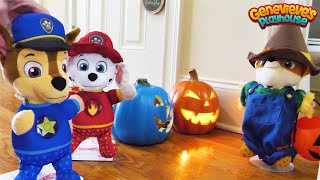 Toy Learning Videos for Kids Paw Patrol Halloween and Home Alone Skits [upl. by Kaliski]