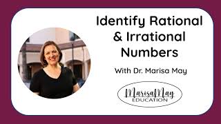 Identifying Rational and Irrational Numbers  Can You Write it as a Fraction [upl. by Carlye]