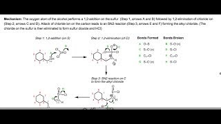 Conversion of alcohols to alkyl chlorides using SOCl2 [upl. by Bennet131]