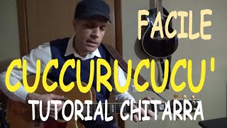 Cuccurucucù  Franco Battiato  Tutorial chitarra [upl. by Iblehs]