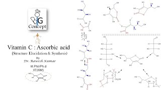 Vitamin C Ascorbic acid  Structure Elucidation amp Synthesisthebigconceptpgtopics6291 [upl. by Rehpotsirk869]