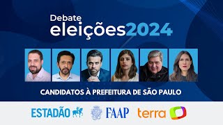 VEJA O DEBATE COMPLETO À PREFEITURA DE SÃO PAULO  ELEIÇÕES 2024  ASSISTA À INTEGRA [upl. by Inahteb243]