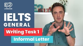 E2 IELTS General Writing Task 1  Informal Letters  TOP TIPS with Jay [upl. by Zsazsa647]