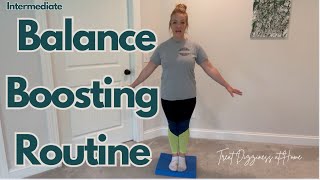 5 exercises to IMPROVE balance WITHOUT dizziness [upl. by Esdnil]