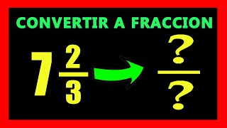 ✅👉 Convertir Numeros Mixtos a Fracciones Impropias [upl. by Ymled]