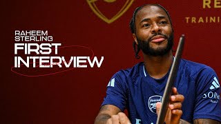 RAHEEM STERLING  First interview at The Arsenal [upl. by Sacken]