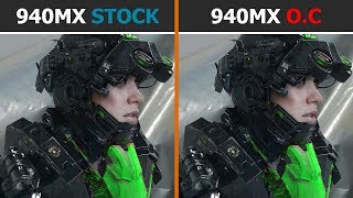 NVIDIA GeForce 940MX Stock vs Overclock  Test 4 Games [upl. by Oemac]