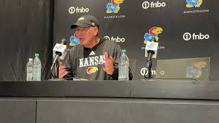 Lance Leipold quotextremely disappointedquot following Kansas loss against UNLV [upl. by Frannie265]