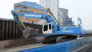 Felbermayrs Liebherr R964C auf quotHorstFelixquot bei Rückbaggerungen  Teil 1 [upl. by Merta]