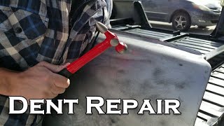 How to Fix Dents Using a Hammer and Dolly for beginners Paint Part 6 [upl. by Nennerb]