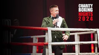 TV PRESENTER MATTHEW WALKER HOSTS CHARITY BOXING NIGHT 2024 [upl. by Letitia656]