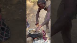 The bushmen people cooking in the bush [upl. by Siocnarf797]