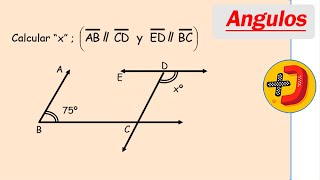 Calcular “x” ABCD y ED  BC angulos correspondientes y angulos conjugados internos [upl. by Simpkins]