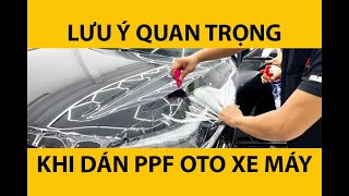 Lưu ý quan trọng khi dán Film bảo vệ sơn PPF cho ô tô xe máy [upl. by Ymmit]